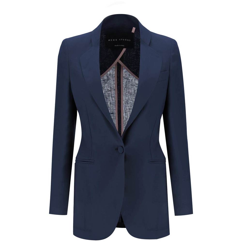 Hebe studio single-breasted blazer in linen
